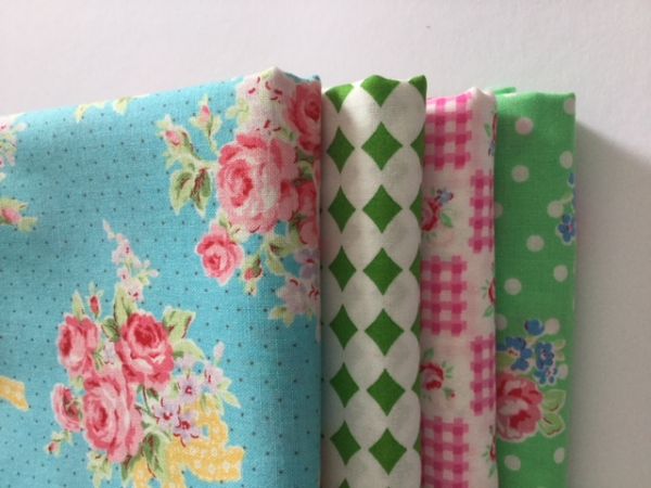 Stoffpaket - Super Sale - (türkis,grün,pink)