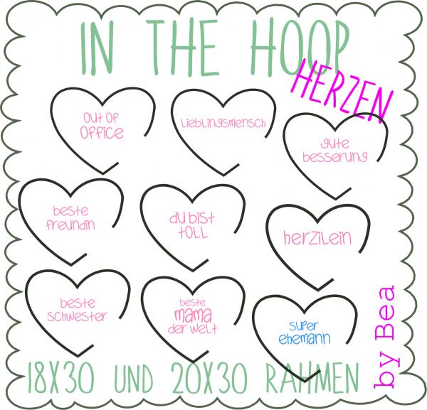 IN THE HOOP MAXIHERZEN (18x30 und 20x30 )