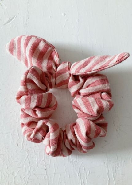 Scrunchie aus Musselin - Streifen