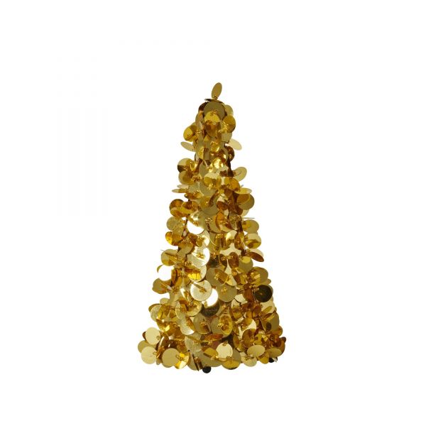 Deko-Weihnachtsbaum in Gold von Rice