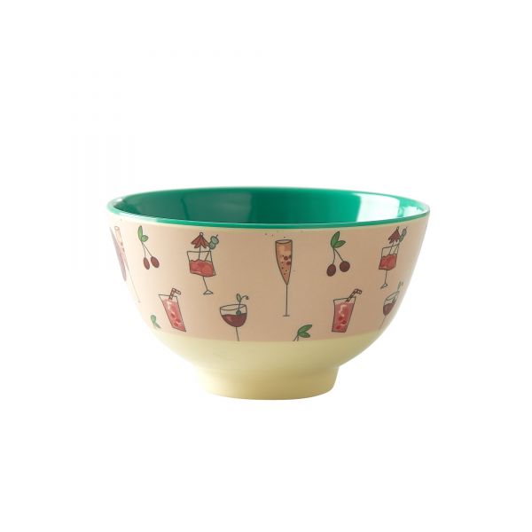 Melamin Schale klein Pink Cocktail - Print von Rice