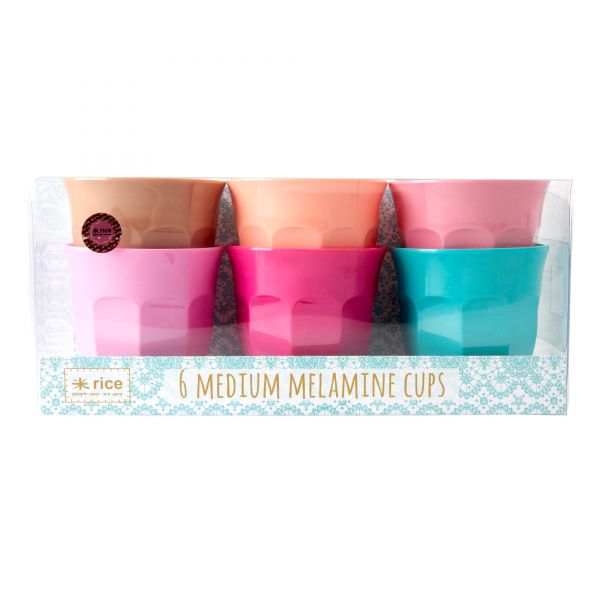 Melamin Becher Set of 6 LBC Colors
