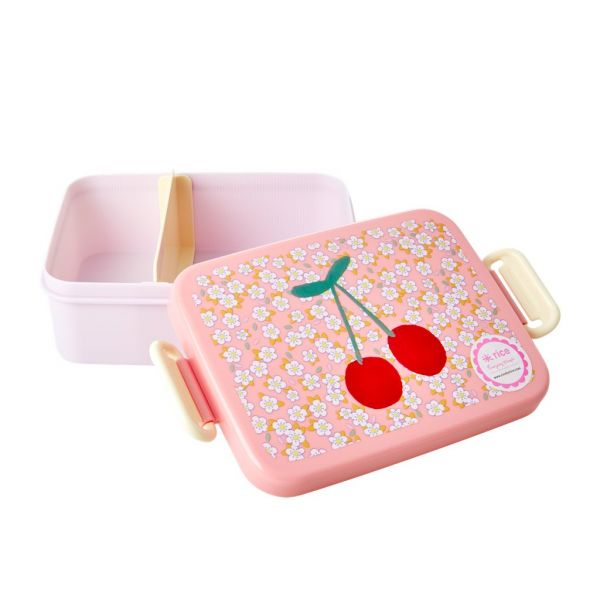 Melamin Kids Lunch Box flowers and cherry print von Rice