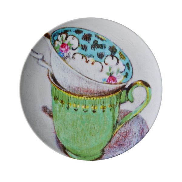 Melamin Teller with assorted print von Rice (4)