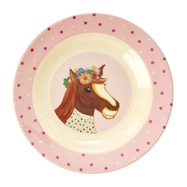 Melamin Kids Bowl Farm Animals Print