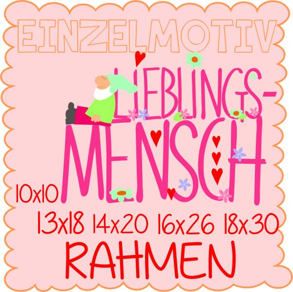 Lieblingsmensch ( Alle Rahmengrößen )