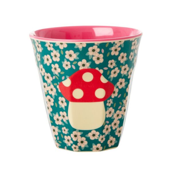 Melamin Becher Pilz Xmas-Print von Rice