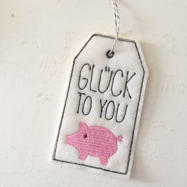 Schild "Glück to you"