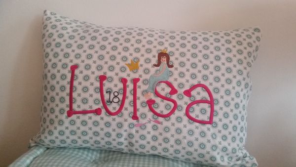 Namenskissen mit Prinzessin