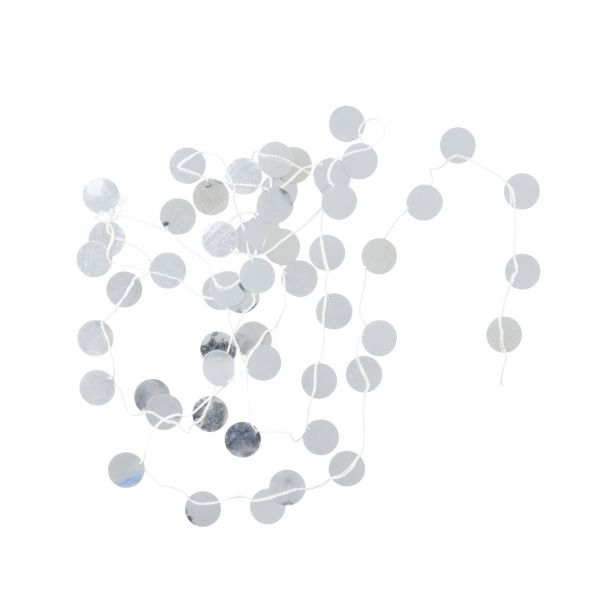 Girlande - Sequin - in Silber von Rice