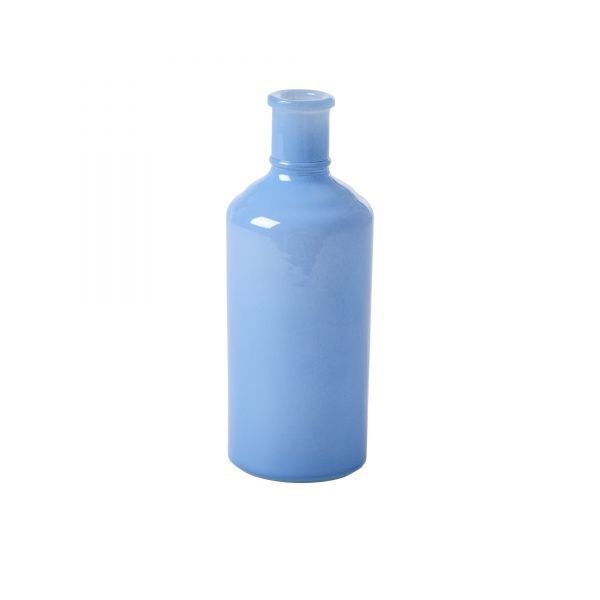 Vase aus Glas in Shaped blue von Rice