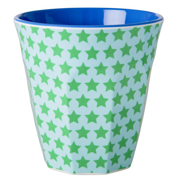 Melamin Becher two tone star print von Rice