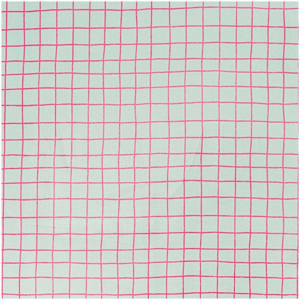 Baumwollstoff beschichtet von Rico Design - karo mint pink