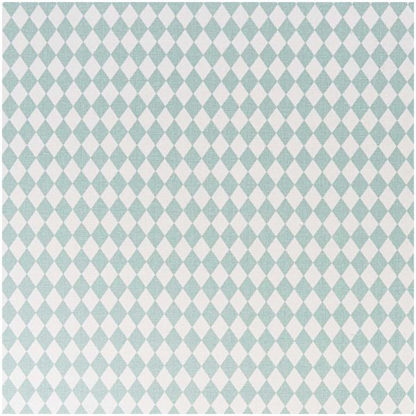Baumwollstoff - rauten eisblau