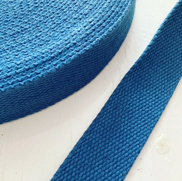 Gurtband aus Baumwolle - 32 mm - blau