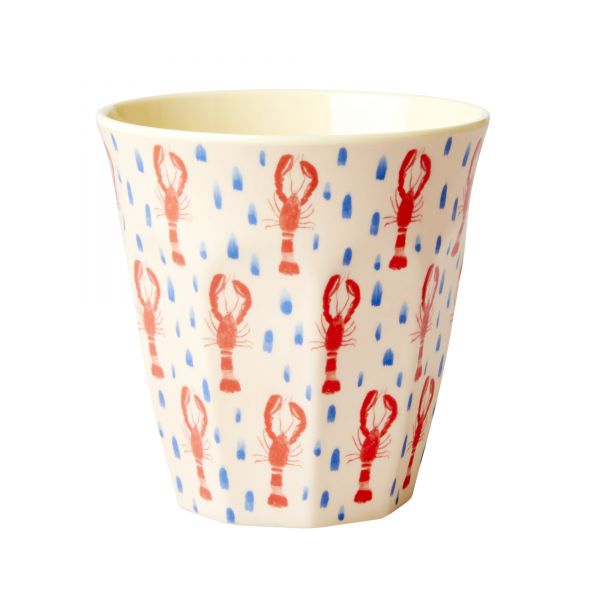 Melamin Becher Lobs-Print von Rice