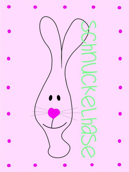 Postkarte - DIY - Schnuckelhase