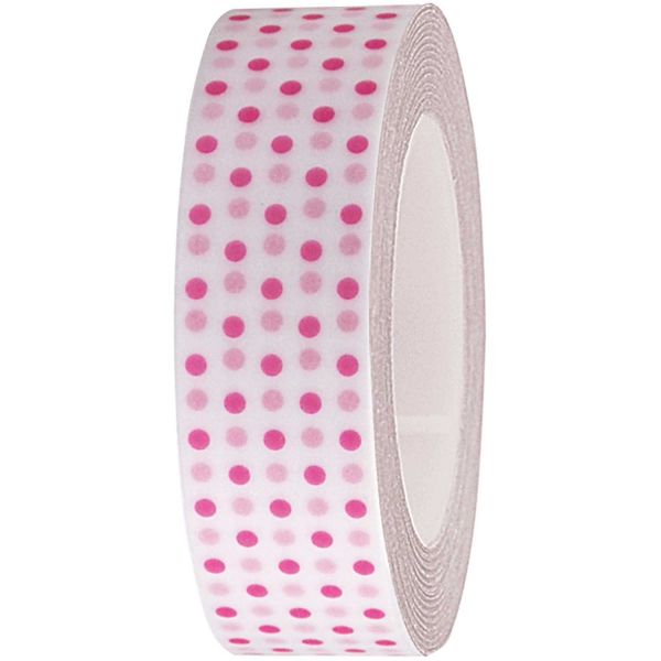 Tape - weiss mit pinken punkten
