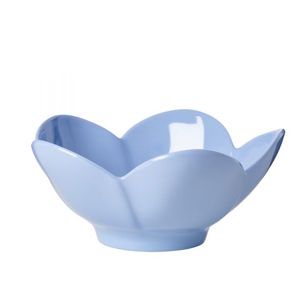 Melamin Schale in Blumenform (Blau)von Rice