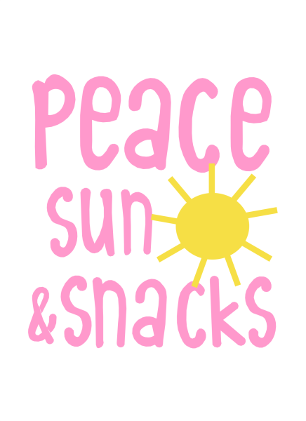 Postkarte - peace sun + snacks