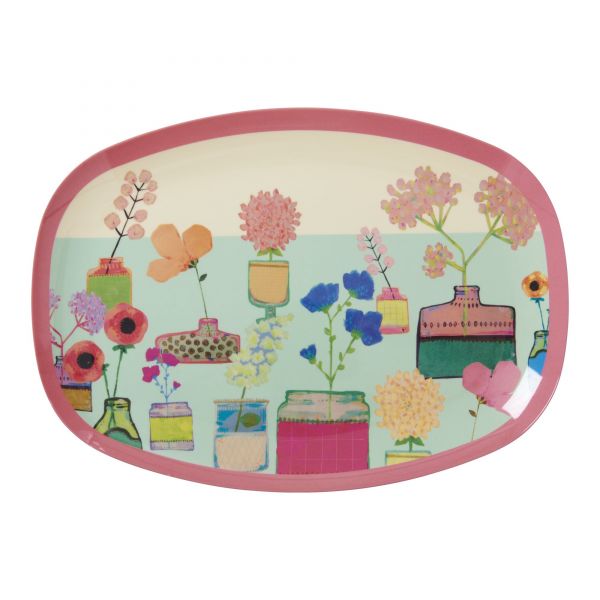 Melamin Servierteller mini flower display print von Rice