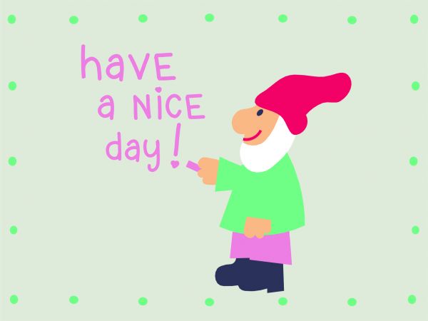 Postkarte - DIY - have a nice day