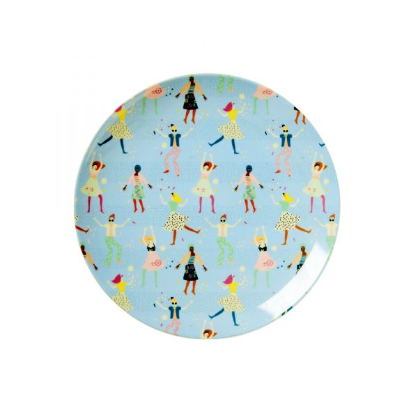 Melamin Teller klein `Dancer`- Print von Rice