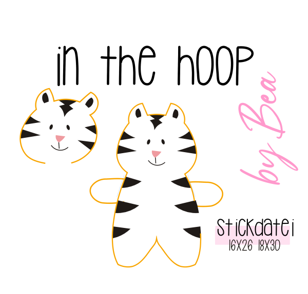 Stickdatei - ITH "Tigerbaby"
