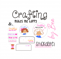 Stickdatei "crafting makes me happy" Stickdatei "crafting makes me happy"