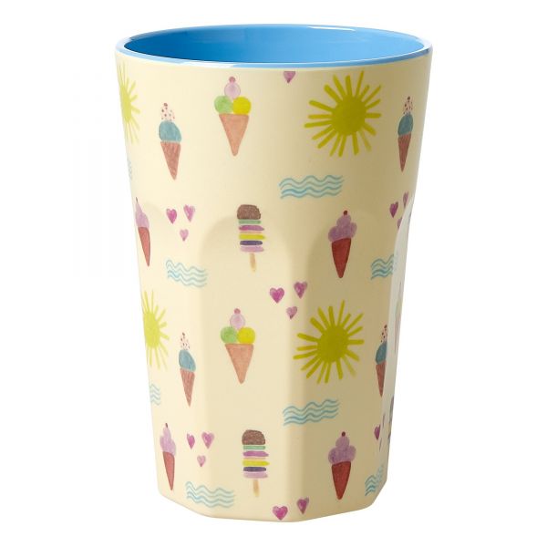 Melamin Latte-Becher Summer- print von Rice
