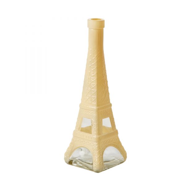 Vase "Eiffelturm" in gelb von Rice