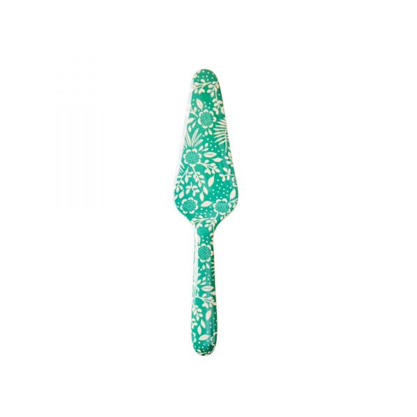 Melamine Cake Server Fern and Flower - print von Rice