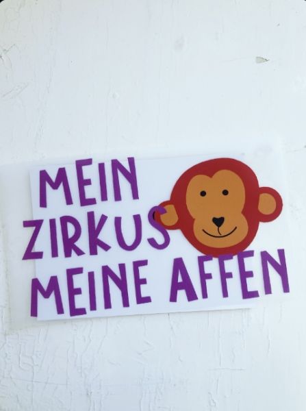 Bügelbild - "Affe"