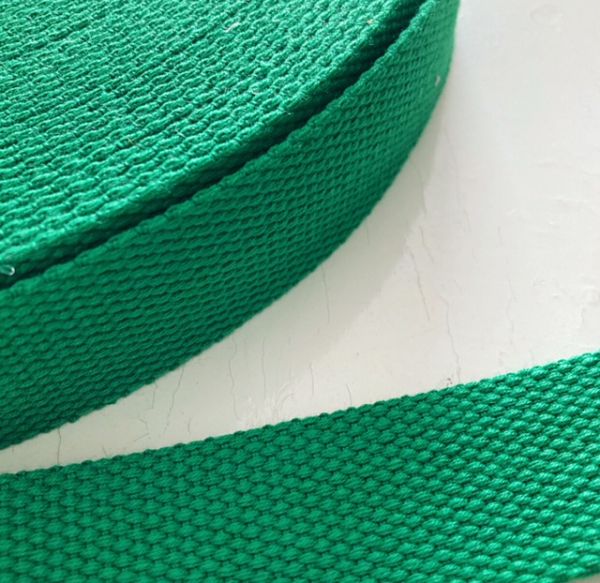 Gurtband aus Baumwolle - 32 mm - grün