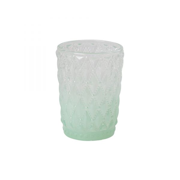 Teelichthalter faceted in mint von Rice