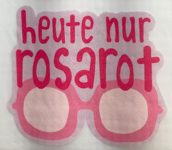 Bügelbild - "rosarot"