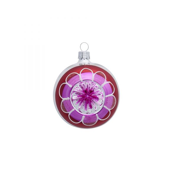Weihnachtskugel Vintage (Pink-Rot) von Rice
