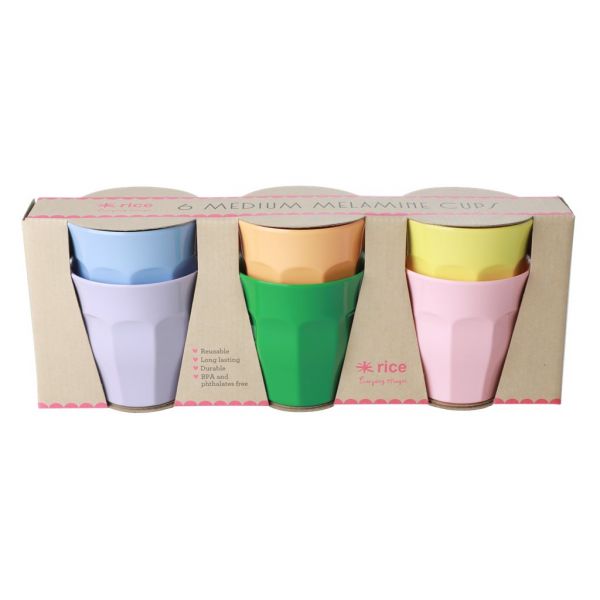 Melamin Becher-Set let´s summer print von Rice