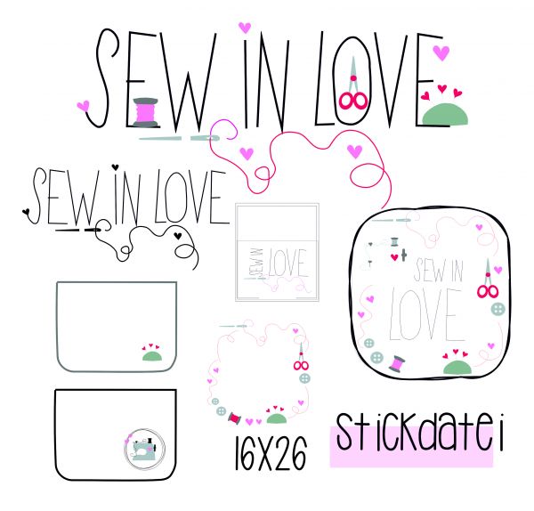 SEW IN LOVE 16x26