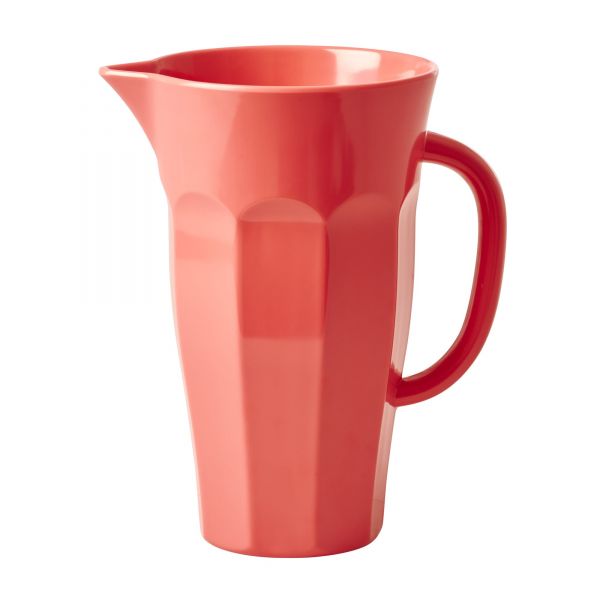 Melamin Pitcher in Coralle von Rice