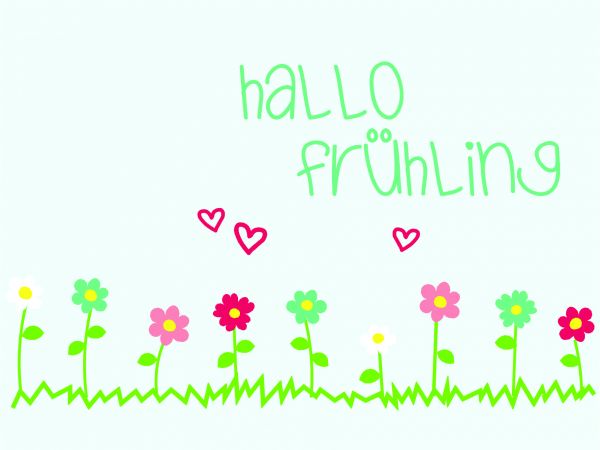 Postkarte - Hallo Frühling
