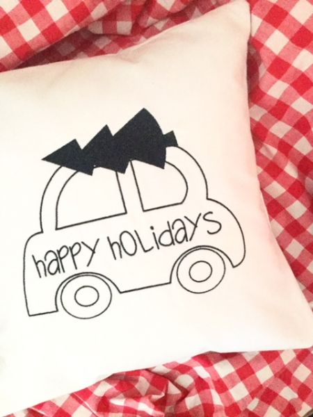 Kissen - Happy Holidays 40x40 cm
