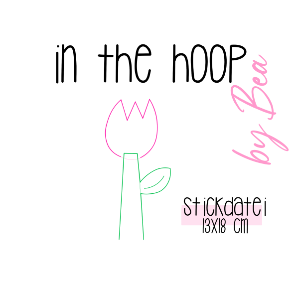 Stickdatei - in the hoop - Tulpe