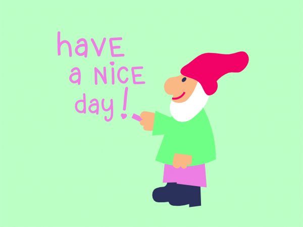 Postkarte - have a nice day