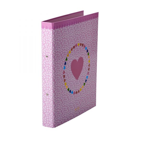 Ordner DIN A 4 Pink mit Heart print