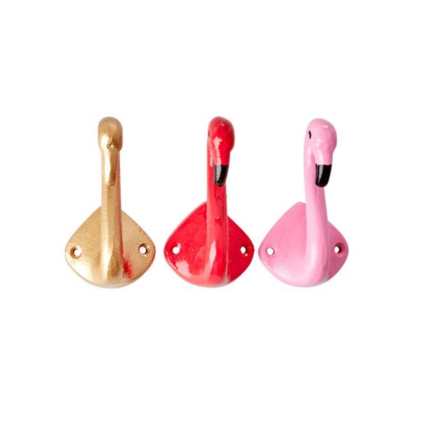 Flamingo Wandhaken in rot