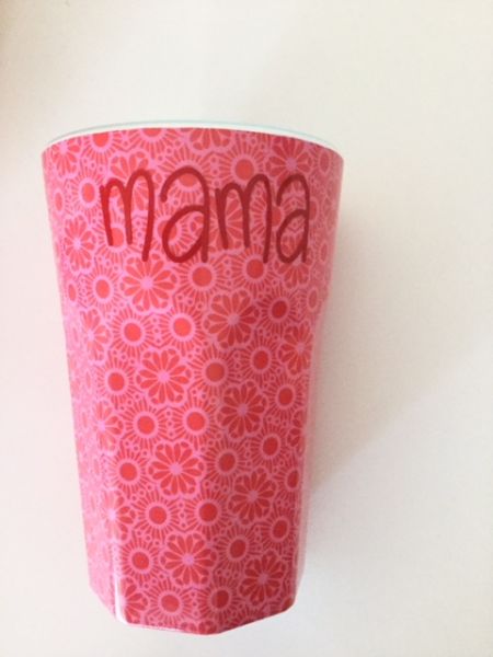 Melamin Latte-Becher individuell mit Schriftzug von Rice