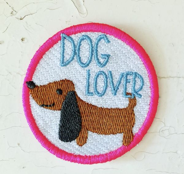 Bügel Patches - `Dog Lover`