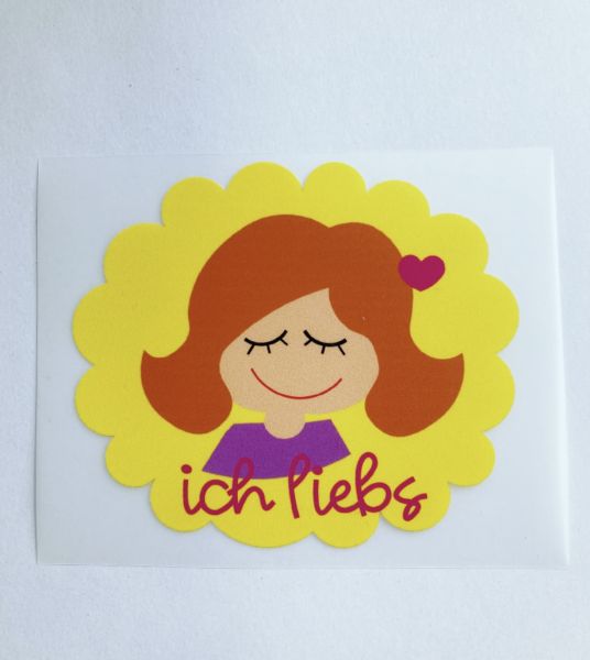 Bügelbild - "liebs"