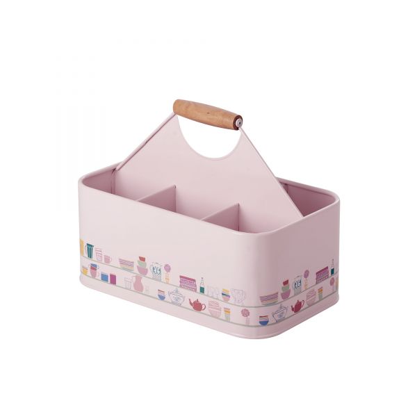 Flaschenhalter soft pink Charlottes Copboard Print von Rice